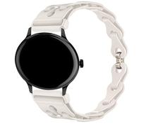 Bracelet Compatible for 16mm, 20mm, 22mm Watch, Slim Single Chain Elegant Silicone Hollowed Out Replacement Watch Strap for Sekonda Flex,Flex Plus,Motion Pro/TRACK 26mm,CONNECT,etc (Beige, 16mmSize)