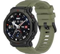 Bracelet Compatible with Amazfit T-Rex 3 Pro Wristbands Sport Waterproof Replacement Strap Silicone Replacement Strap for Amazfit T-Rex 3 Pro 48 mm Watch Strap Women Men, Green, Eine Grösse
