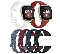 Bracelet Compatible with Fitbit Versa 4/sense2 Activity Tracker Replacement Strap, Silicone Strap for Fitbit Versa 3/Sense Adjustable Watch Strap for Men and Women (Size S, Colour 6B)