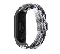 Bracelet Compatible With Mi Band 6 7 Strap Elastic Adjustable Nylon Braided Miband4 Miband 5 Correa Wristband Compatible With Xiaomi Mi Band 4 3 5 6 7 ( Color : Colorful black , Size : Mi band 5 6 7 )