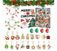 Bracelet Countdown Calendar, Christmas Advent Bracelet Kit, 24-day Jewelry Countdown Calendar for Home School Travel Party Favor