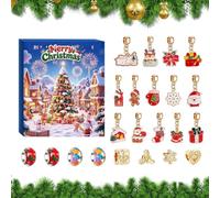 Bracelet Countdown Calendar Christmas Reindeer Santa Snowflake 24 Days