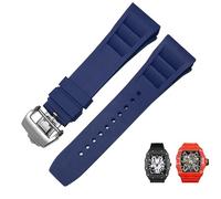Bracelet de montre en silicone pour RICHARD MILLE série RM011 accessoires de bande de silicone bracelet de montre pour hommes 25-20mm