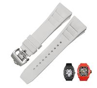 Bracelet de montre en silicone pour RICHARD MILLE série RM011 accessoires de bande de silicone bracelet de montre pour hommes 25-20mm