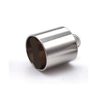 Bracelet End Cap 20pcs Stainless Steel Cord Ends Caps Glue-in End Leather Clasp for DIY Tassel Bracelet Necklace Pendant Jewelry Making(4.5mm Hole)