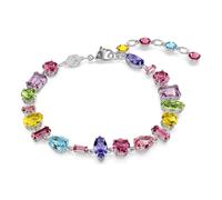 Swarovski Gema Bracelet, Multi-Coloured Crystals in a Rhodium Plated setting, from the Gema Collection