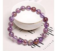 Bracelet Feng Shui Bracelet Crystal Natural Amethyst Phantom Quartz Lucky Charm Balance Purple Bracelet Baded Vacation Jewelry Amulet Attract Money Prosperity Luck,12mm (Size : 12mm)