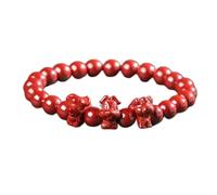 Bracelet Feng Shui Bracelet Crystal Natural High Levels of Cinnabar Lucky Zodiac Animals Charm Balance Red Bracelet Wealth Amulet Attract Money Prosperity Luck,Pig Rabbit Sheep