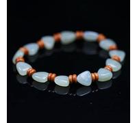 Bracelet Feng Shui Bracelet Hetian Jade Wooden Bead Bracelet Good Luck for Men Women Wealth Braceletlets Ward Off Evil Talisman for Prosperity Money 2022 Luxury Jewelry