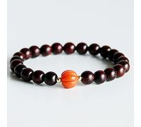 Bracelet Feng Shui Bracelet Natural 8mm Sandalwood South Red Agate Wood Bead Bracelet Good Luck for Women Wealth Bracelets Evil Spirits Talisman for Prosperity Money Metaphysical Jewelry