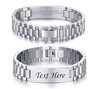 Bracelet for Men Dad Bracelet Gifts for Dads Adjustable Stainless Steel Bracelet,Personalised Dad Gifts