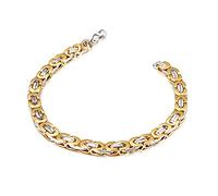 Bracelet for Men Stainless Steel Byzantine Bangle Hip Hop Rapper Fashion Jewellery Great Gift for Men and Women, 10mm21cm, Stainless Steel, No gemstone.