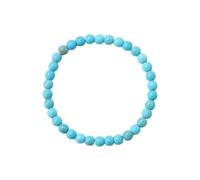 Bracelet For Men Women,Irregular Stone Beaded Bracelet Stretch Wristband Natural Healing Crystal Bangle Gemstone Jewellery Turquoise