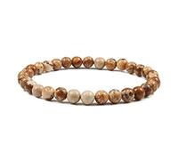 未处理 Bracelet for Women Charm Bracelet Natural Stone Beads 6/8/10mm Volcanic Lava Tiger Eye Beads Elastic Bracelets For Men Women Jewelry Bracelet Jewelry Size : 19cm, Color : 6mm Picture ston