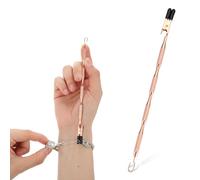 Bracelet Helper Tool, 2 in 1 Fastening and Hooking Tools, Stainless Steel Bracelet Assist Tool for Necklace Jewelry Watch (Rose Gold)