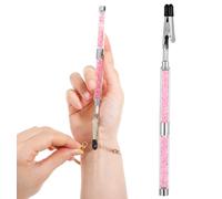 Bracelet Helper Tool, Bracelet Helper Fastening Aid to Put on Yourself for Bracelets, Necklace (Pink)