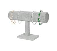 Bracelet Holder, Bracelet Organizer, Velvet T-shaped Jewelry Display Stand - Storage and Presentation for Bracelets, Bangles, Watches - Tabletop Organizer for Home, Shop, or Business Use