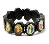 Bracelet Jesus & Saints Made With Wood by JOE COOL