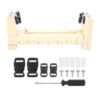 Bracelet Kit,Wood Paracord Jig Bracelet Wristband Maker Adjustable Paracord Jig Bracelet Maker with Quick Release Buckles Paracord Braiding Weaving Craft Tool Kit,8.7x3.5x2.0inch