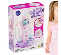 Bracelet Maker - Decorative Bracelet Maker, Art Assembly Toy, Custom Charm Workshop, Skill Development Craft Station, Improvement Set