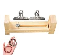 Bracelet Making Jig - Wooden Paracord Loom, Adjustable Rope Weaving Tool, Fixed Craft Board Kit, Handmade North Stand, Knot Tying Station for Jewellery Crafts, Beginners Accessory