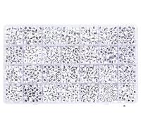 Bracelet Making kit 28grids Color Letter Beads Kits A-Z Square Round Alphabet Bead Set with Line for Jewelry Making Bracelet Necklace Beaded(Color 4)