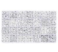 Bracelet Making Kit 28grids Color Letter Beads Kits A-Z Square Round Alphabet Bead Set with Line for Jewelry Making Bracelet Necklace Beaded(Color 1)