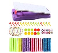 Bracelet Making Kit - Bracelets Braiding Set | Complete Bracelet Maker Bundle | Portable Rope Kit | Ideal for School & Trip Activities | Includes, Threads, Beads, and Storage Case