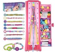 Bracelet Making Kits for Girls, Arts and Crafts for Kids Age 8-12, DIY Friendship Bracelet Making Kit Toys, Bracelets Maker Craft Travel Activity, Birthday Gifts for 6 7 8 9 10 11 12 Year Old Girls