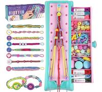 Bracelet Making Kits for Girls, Arts and Crafts for Kids Age 8-12, DIY Friendship Bracelet Making Kit Toys, Bracelets Maker Craft Travel Activity, Birthday Gifts for 6 7 8 9 10 11 12 Year Old Girls