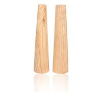 Bracelet Mandrel Stick (2pcs Round Oval Shape Wooden Jewelry Tool) Adjust Bracelet Gauge Measure and Deformation Repair Tool for Jewelry Making