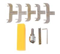 Bracelet Milling Cutter Woodworking Ring Maker Drill Bit Set, HSS Wooden Bracelet Maker Milling Cutter Set, Precision Wood Ring Cutter Bit for DIY Jewelry and Home Decor, Includes