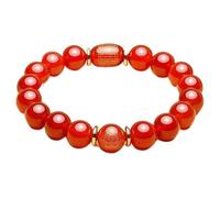 Bracelet Natural Crystal Bracelet Feng Shui Lucky Eight Zodiac Patron Saints Charm Bracelet Red Agate Odsidian Amulet Attract Money Prosperity Luck,Agate Rat,10mm ( Color : Agate sheep monkey , Size :