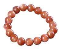 Bracelet Natural Crystal Feng Shui Bracelet Lucky Charm 7A Orange Moonstone Balance Beaded Bracelet Sunstone Amulet Vacation Jewelry Attract Money Prosperity Luck,7mm (Size : 8mm)
