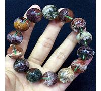 Bracelet Natural Feng Shui Crystal Bracelet 7A Lucky Charm Chakra Balance Bracelet Color Phantom Quartz Beaded Bangle Vacation Jewelry Amulet Attract Money Prosperity Luck,8mm (Size : 10mm)