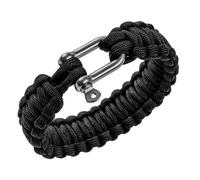 Bracelet Paracord BCB 9 shackle inches - Black