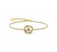 Bracelet Peace Sign Multicoloured A2071-996-7-L19V - female - THOMAS SABO - Bracelets - Yellow - ONE SIZE - Accessories ONE SIZE