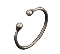 bracelet S990 Pure Silver Open Matte Female Bracelet birthday Valentine's Day gift for Women Silver Bangle Jewelry