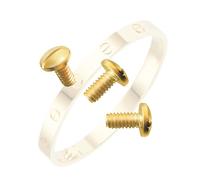Bracelet Screws Replacement for Cartier Love Bracelet Silver Size16-19 3PCS Screw (GOLD)