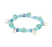 Bracelet & Sea Glass Made With Cowrie Shell by JOE COOL