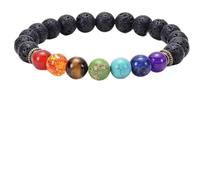 Bracelet Stone Balancing Yoga Bracelets 8mm Round Ga2100 1-a-1 (A, One Size)