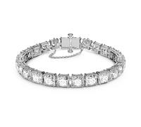 Swarovski Millenia Bracelet, Square Cut Clear Crystals in a Rhodium Plated Setting, from the Millenia Collection