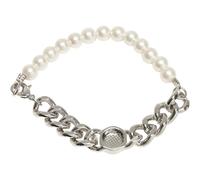 Bracelet Urban Classics pearl flat chain bracelet Argenté L/XL
