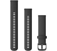 Bracelet Venu, 20mm, Silicone Noir Boucle Gunmetal