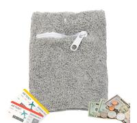 Bracelet Wallet - Expandable Wrist Pocket | Wrist Wallet for Women with Zipper Pocket | Secugeler Key and Cash Holder for Sports, Grey, Se référer au descriptif, Refer to description