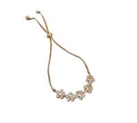 Bracelet Zircon Flower Women's Student's Best Friend Version Simple Minority Design Personalized Bracelet Jewelry