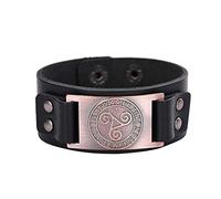 Bracelets Bangle Noveltyng Triskelion - Triple Spiral Triskele Swirl Nordic Amulet Bracelet Medieval Jewelry/