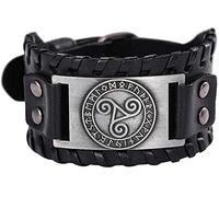 Bracelets Bangle Noveltyng Triskelion - Triple Spiral Triskele Swirl Nordic Amulet Bracelet Medieval Jewelry/