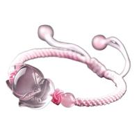Bracelets,Beaded Bracelets Feng Shui Wealth Amulet Bracelet Adjustable Bangle Pink Mozambique Rose Quartz Healing Chakra Stones Fairy Fox Talisman Attract Love Romantic Relations Prosperity Popularity