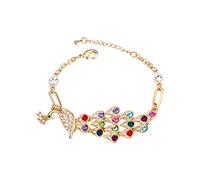 Bracelets for Ladies 4pcs European And Bohemian Layer Bracelet Bead String Rose Bow Set Elastic Bracelet